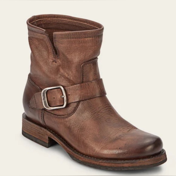 Frye Veronica Short Pull On Booties Boots Western Vintage New Size 8 Stone - Picture 10 of 16